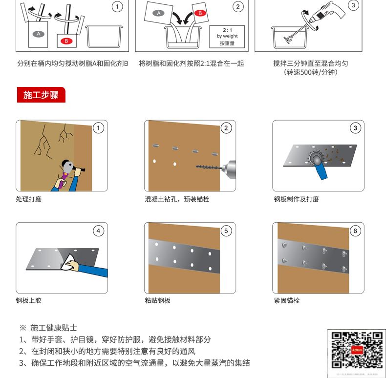 包钢怀柔粘钢加固施工过程